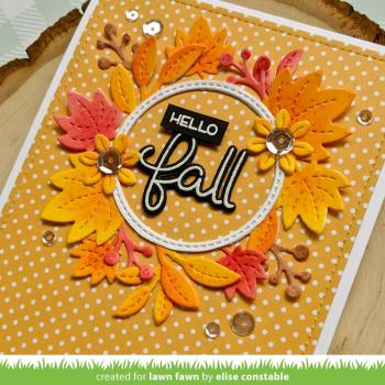 Lawn Fawn Craft Dies - Scripty Autumn Sentiments