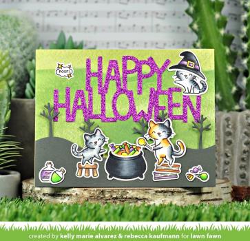 Lawn Fawn Stempelset "Purrfectly Wicked" Clear Stamp