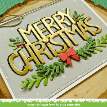 Lawn Fawn Craft Dies - Christmas Garland