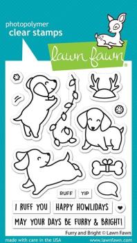 Lawn Fawn Stempelset "Furry and Bright" Clear Stamp