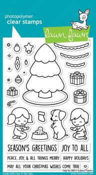 Lawn Fawn Stempelset "Joy To All" Clear Stamp