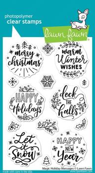 Lawn Fawn Stempelset "Magic Holiday Messages" Clear Stamp