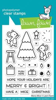 Lawn Fawn Stempelset "Merry Mice" Clear Stamp