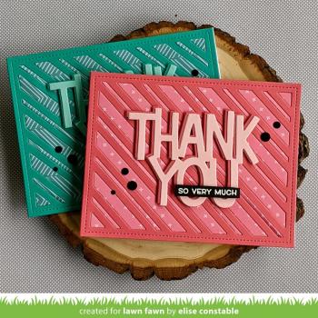 Lawn Fawn Craft Dies - Giant Thank You