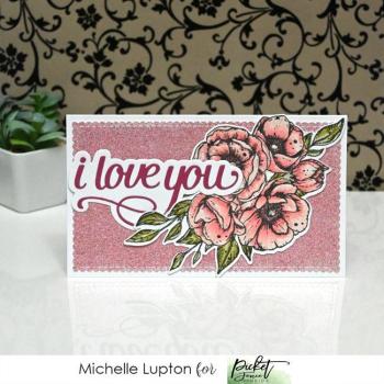 Picket Fence Studios I Love You Word 4x6 Inch  Die (PFSD-170)