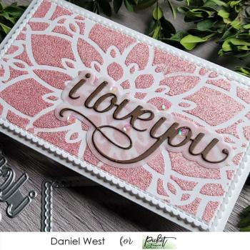 Picket Fence Studios I Love You Word 4x6 Inch  Die (PFSD-170)