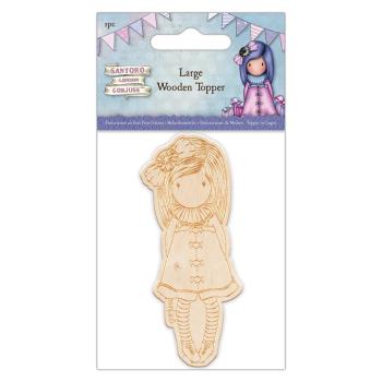 Gorjuss Santoro Birthday Large Wooden Topper