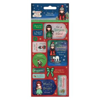 Gorjuss Santoro Christmas Die-cut Sentiments