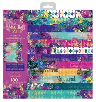 Crafters Companion - Masquerade Ball - 12" Paper Pack
