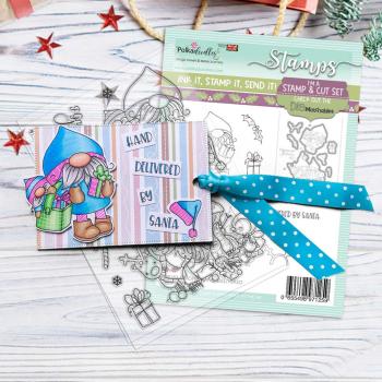 Polkadoodles Stempel "Gnome Hand Delivered" Clear Stamp-Set