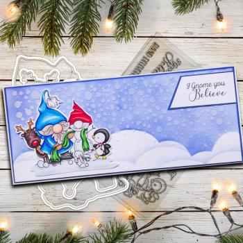 Polkadoodles Stempel "Gnome Hand Delivered" Clear Stamp-Set