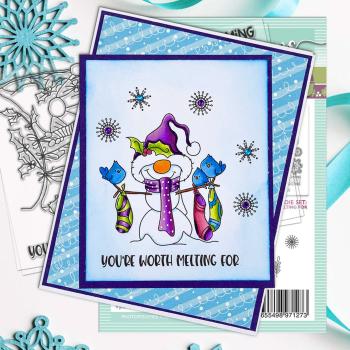 Polkadoodles Dies "Gnome Worth Melting For" Stanzschablonen