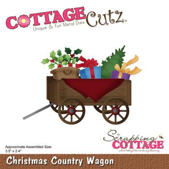 Scrapping Cottage Die - Christmas Country Wagon