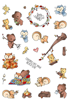 LDRS-Creative Campfire Friends Pocket Pals Clear Stamps