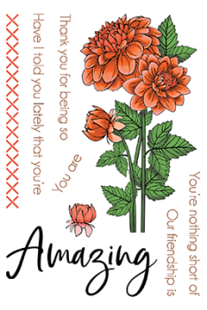 LDRS-Creative Dahlia Clear Stamps