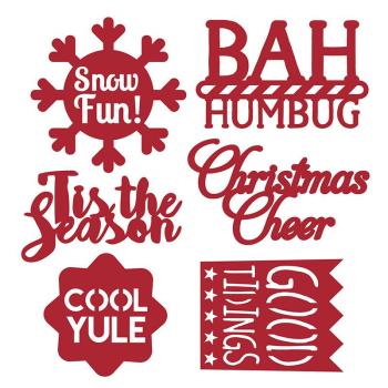 First Edition Die Set "Christmas Sentiment "