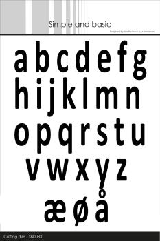 Simple and Basic "Alphabet XXL Lower Case " Stanze -  Die