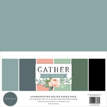 Carta Bella "Gather At Home" 12x12" Coordinating Solids Paper Pack