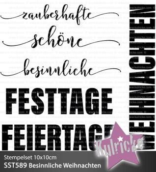 Kulricke Stempelset "Besinnliche Weihnachten" Clear Stamp Motiv-Stempel