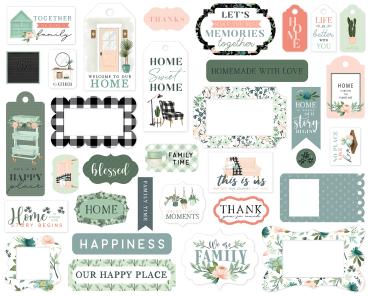 Carta Bella "Gather At Home" Frames & Tags