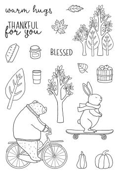 Janes Doodles " Warm Hugs" Clear Stamp - Stempelset