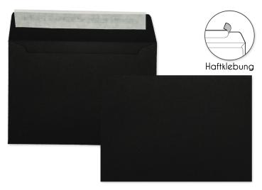 Briefumschlag DIN B6 120g/m² oF Haftklebung in schwarz