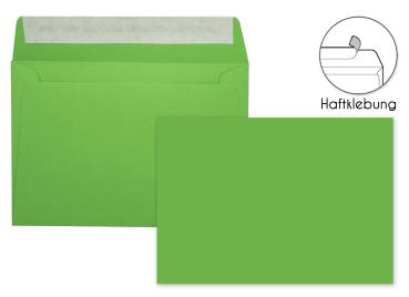 Briefumschlag DIN B6 120g/m² oF Haftklebung in grasgrün