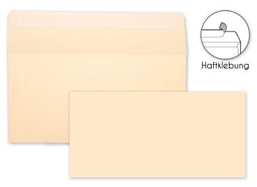 Briefumschlag DIN-Lang 120g/m² oF Haftklebung in creme