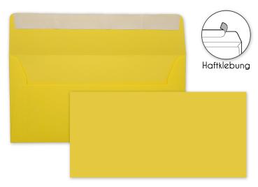 Briefumschlag DIN-Lang 120g/m² oF Haftklebung in sonnengelb