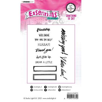 Studio Light - Clear Stamp Essentials silikonstempeln Something to say Nr.75