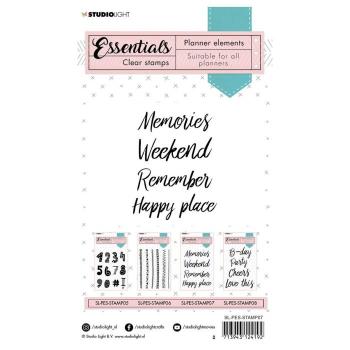 Studio Light - Clear Stamp Essentials silikonstempel planner Text everyday Nr.07