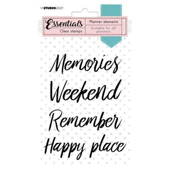 Studio Light - Clear Stamp Essentials silikonstempel planner Text everyday Nr.07