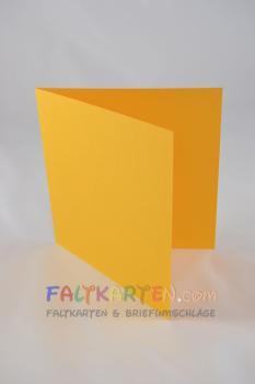 Doppelkarte - Faltkarte 15x15cm, 240g/m² in altgold