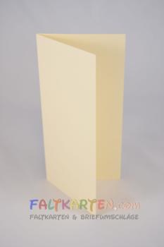 Faltkarte DIN Lang  240g/m²  in hellcreme
