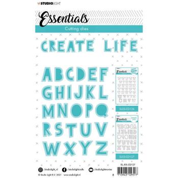 Studio Light Die Cut - Stanze - Essentials cutting die Quirky blok alphabet nr.127