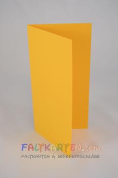 Faltkarte DIN Lang 240g/m² in altgold