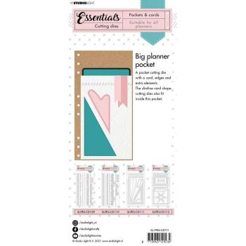 Studio Light Die Cut - Stanze - Planner essentials cutting die Pocket and label heart nr.111