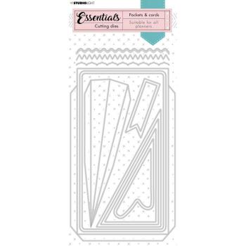 Studio Light Die Cut - Stanze - Planner essentials cutting die Pocket and label heart nr.111