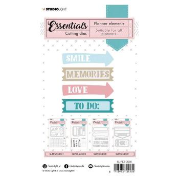 Studio Light Die Cut - Stanze - Essentials stanzschablone planner Text dies Nr.08