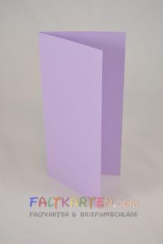 Faltkarte DIN Lang  240g/m²  in lavendel