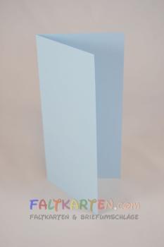 Faltkarte DIN Lang 240g/m² in hellblau