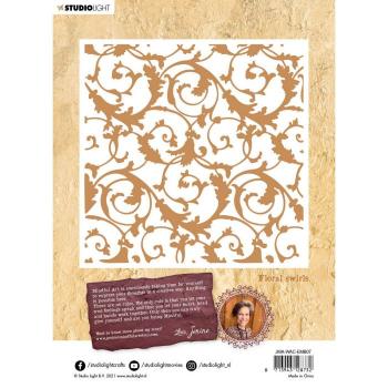 Studio Light - Warm - cozy embossing folder Floral swirls nr.07