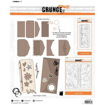 Studio Light Die Cut - Stanze - Grunge cutting die Envelop and cardshape nr.89