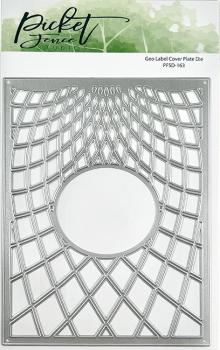 Picket Fence Studios Geo Label 4x6 Inch Cover Plate  Die (PFSD-163)