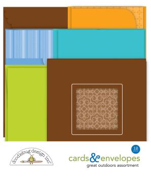 Doodlebug Design "Great Outdoors" Cards & Envelopes - Karten & Umschläge