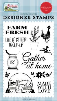 Carta Bella "Farm Fresh" Stempelset - Clear Stamp-Set