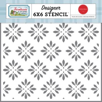 Carta Bella "Country Floral" Stencil - Schablone 6x6"