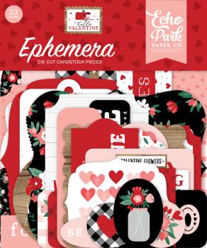 Echo Park "Hello Valentine" Ephemera - Stanzteile