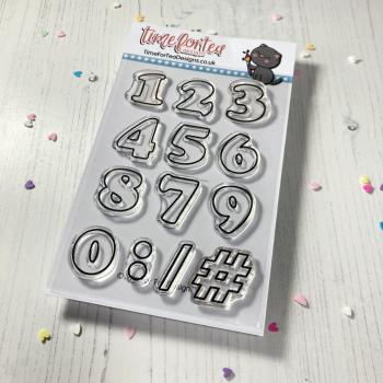 Time For Tea Clear Stamps Designs Outline Number 