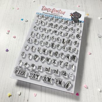 Time For Tea Clear Stamps Designs Tippy Tappy Typewriter 